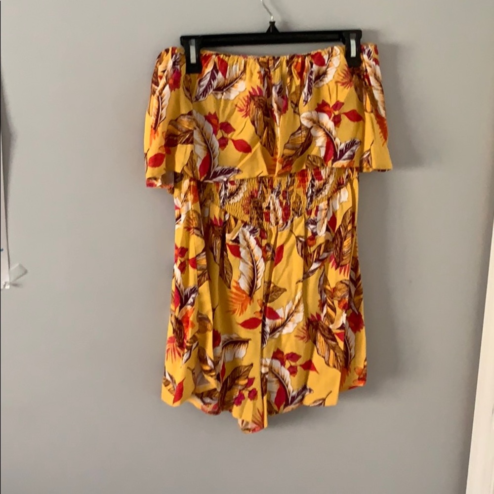 Gold leaf romper